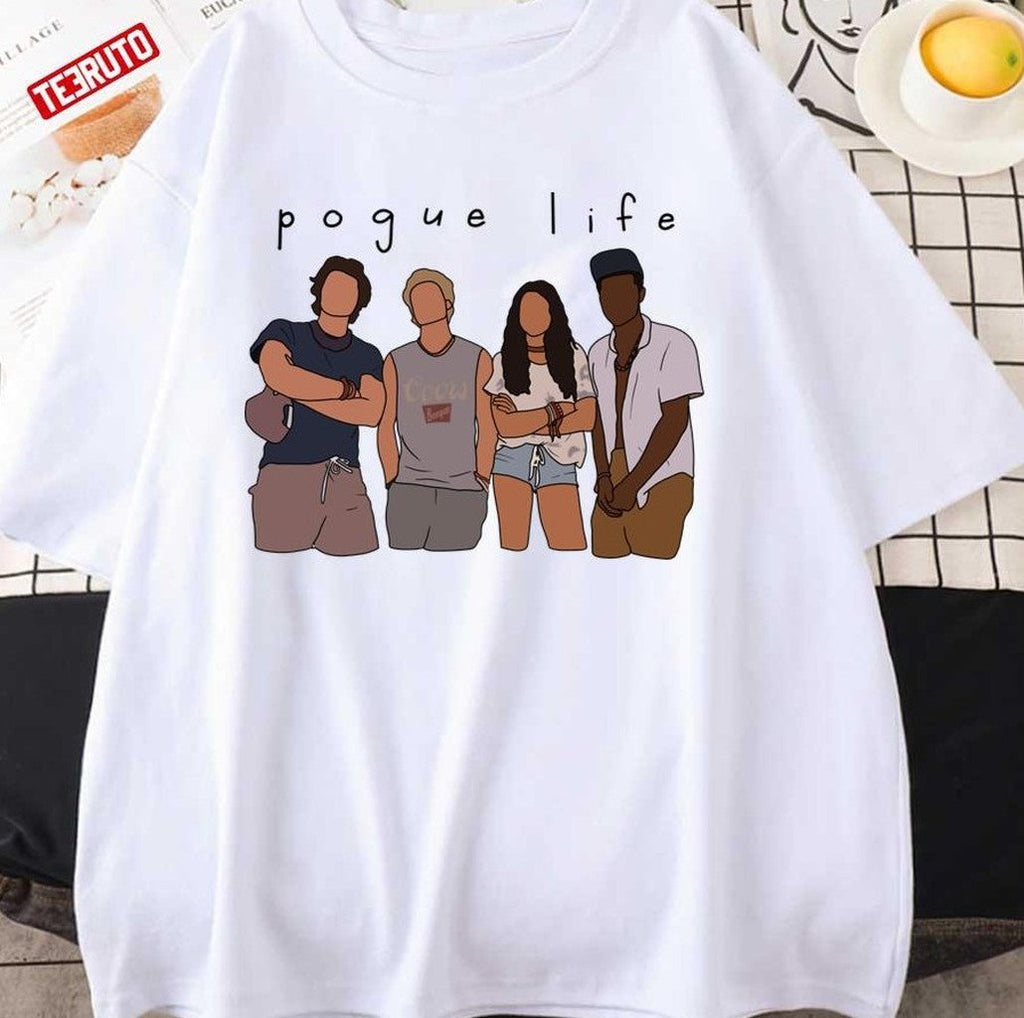 Pogue Life Minimalist Art Outer Banks Unisex Hoodie