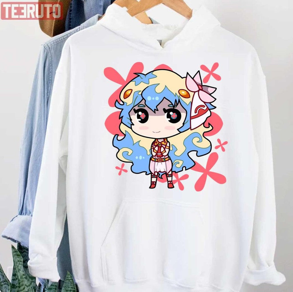 Nia Teppelin Chibi Design Gurren Lagann Unisex Hoodie
