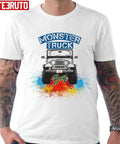 Monster Truck Boy Monster Truck Dad Unisex T-Shirt