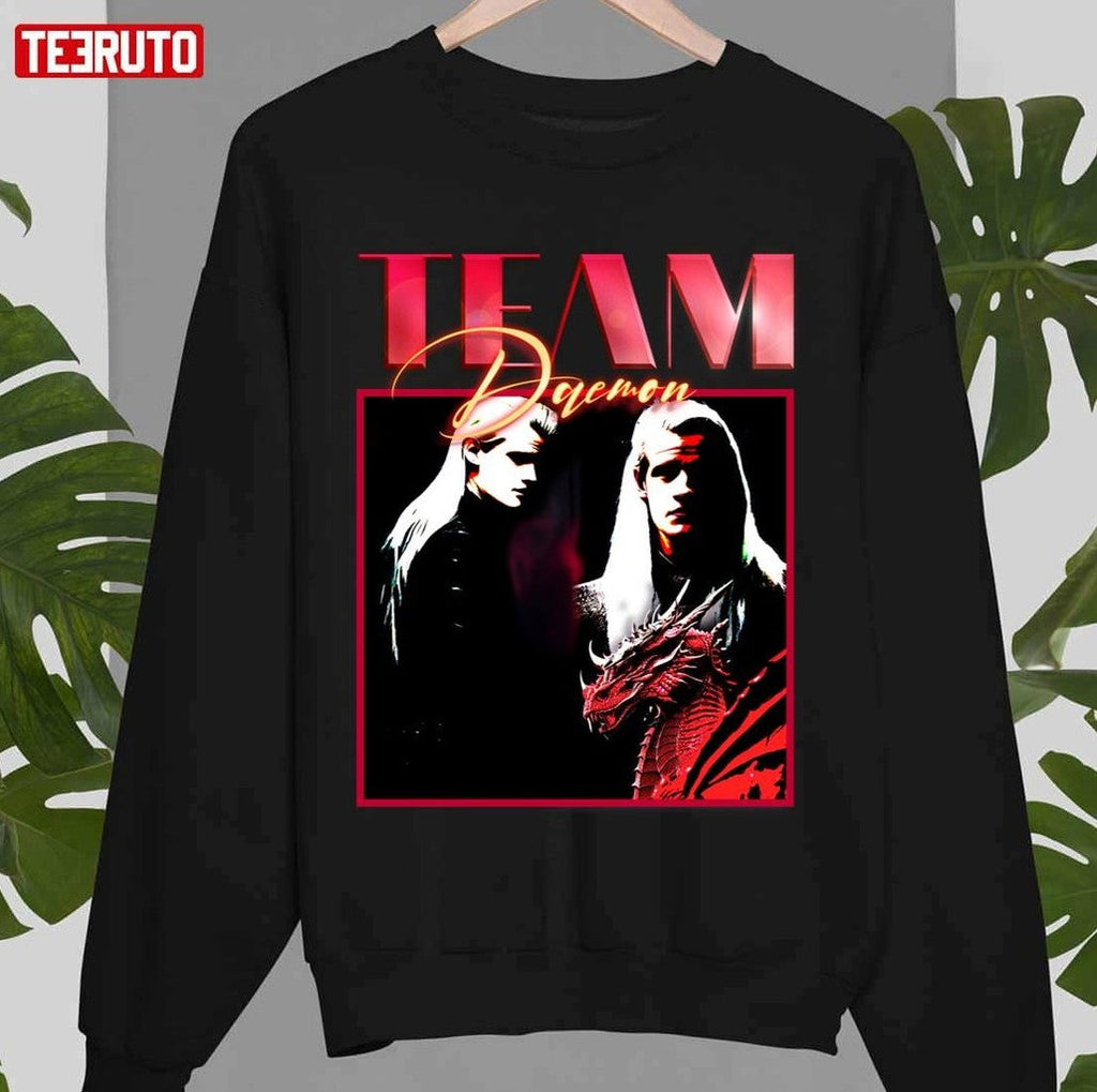 Team Daemon House Of The Dragon Retro Homepage 90s Graphic Unisex Sweatshirt