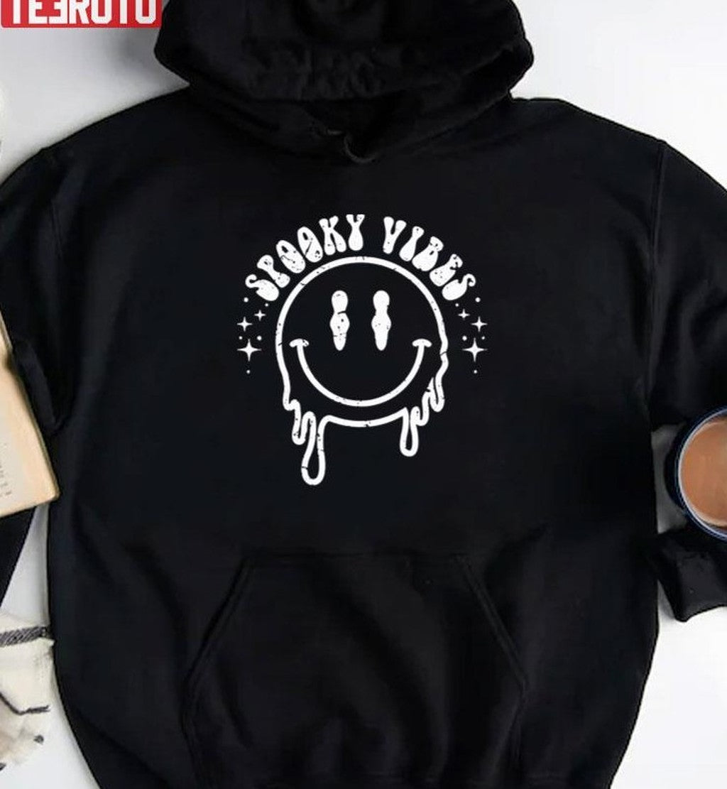 Smiley Spooky Vibes Halloween Unisex Sweatshirt