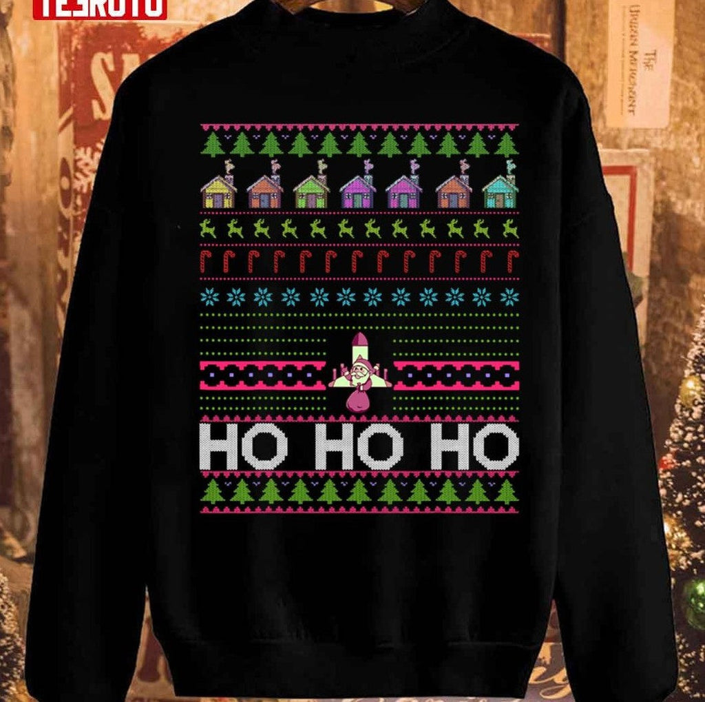 Santa Claus Spaceship Space Xmas Game Unisex Sweatshirt