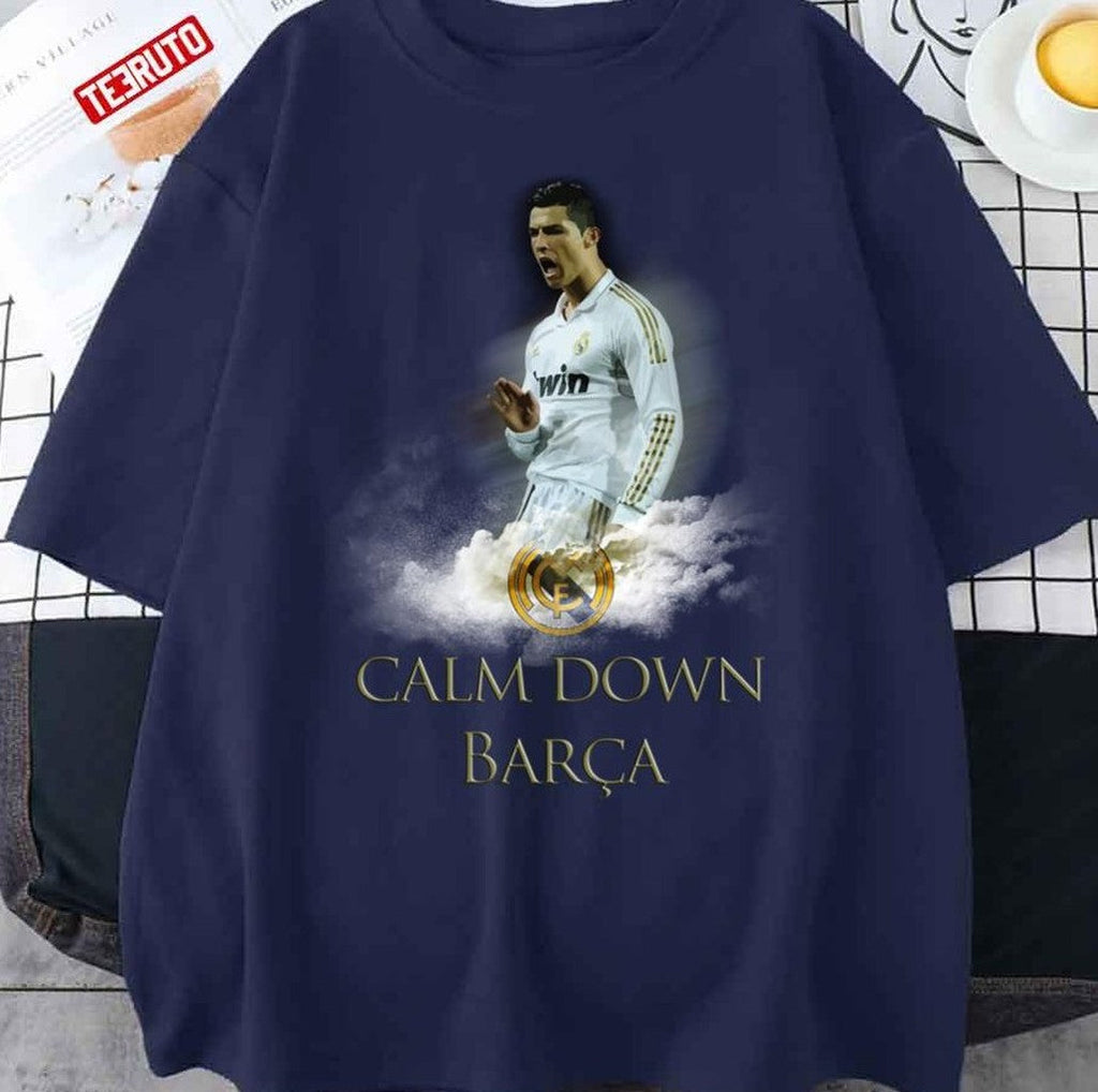 Ronaldo Vs. Barca Goal Calm Down Unisex T-Shirt