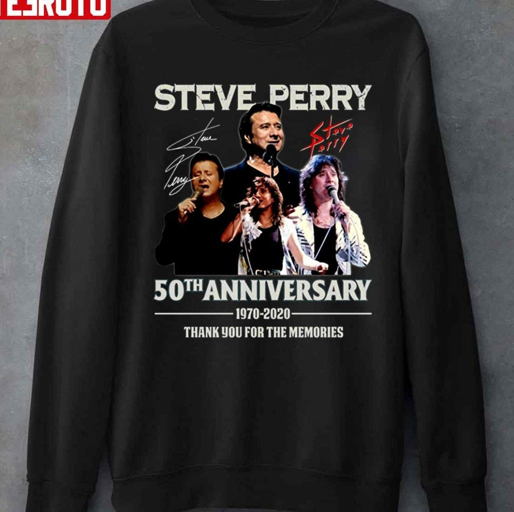 Steve Perry 50th Anniversary 1970-2020 Thank You For The Memories Unisex T-Shirt