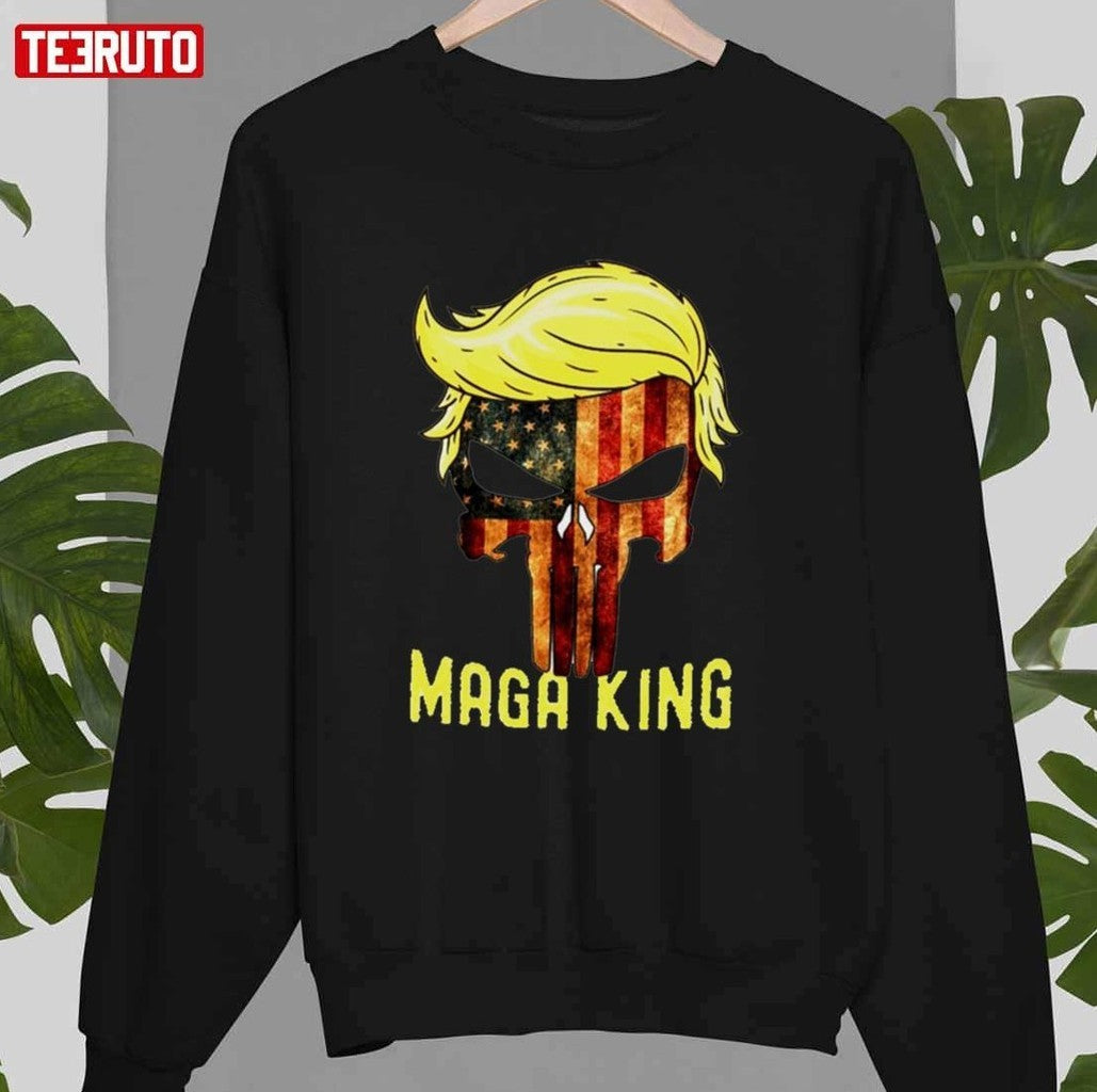 The Great Maga King Donald Trump Skull Maga King Unisex T-Shirt