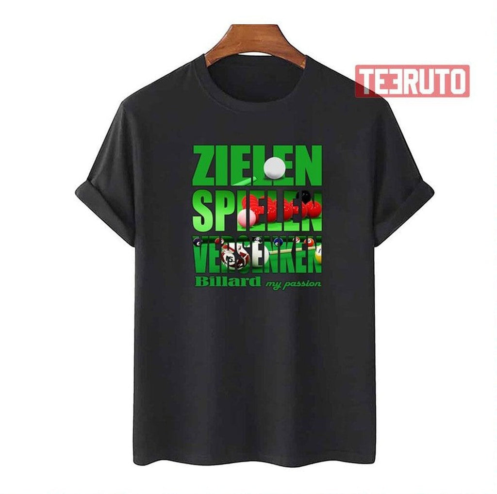 Pool Billiards Billiards Graphic Snooker Unisex T-Shirt