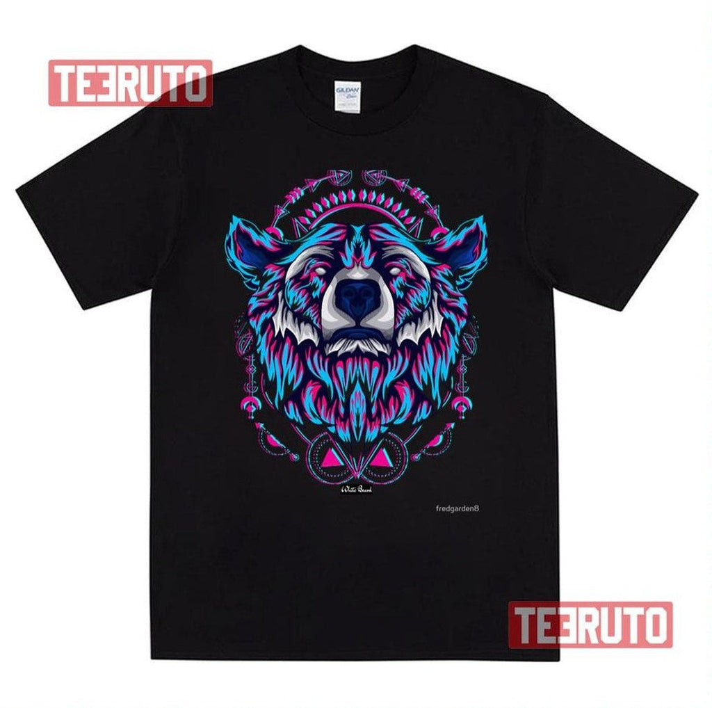 Bear Glitch Pop Art Unisex T-Shirt