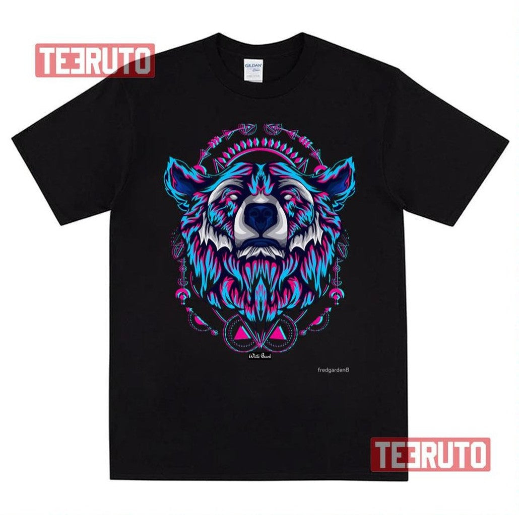 Bear Glitch Pop Art Unisex T-Shirt