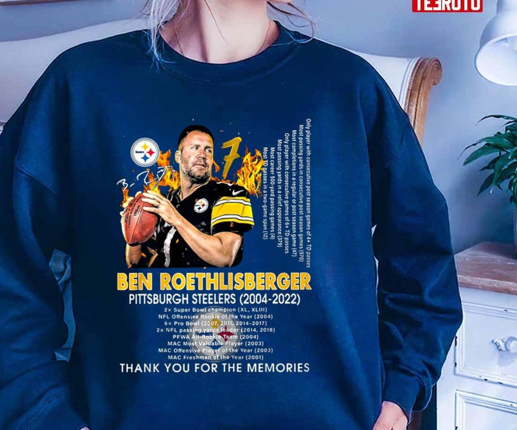 Ben Roethlisberger Pittsburgh 18 Years Thank You For The Memories Unisex T-Shirt