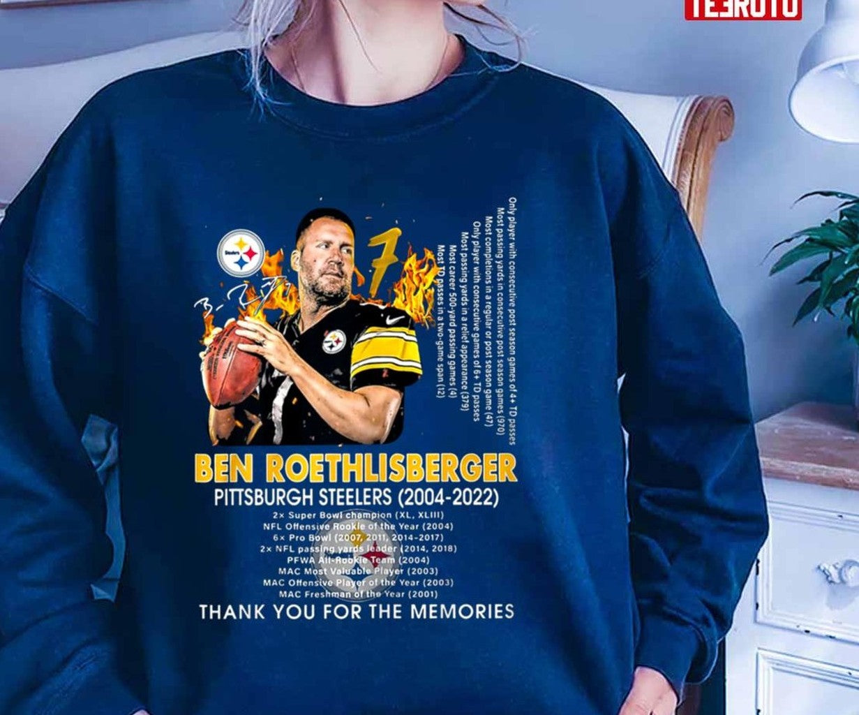 Ben Roethlisberger Pittsburgh 18 Years Thank You For The Memories Unisex T-Shirt