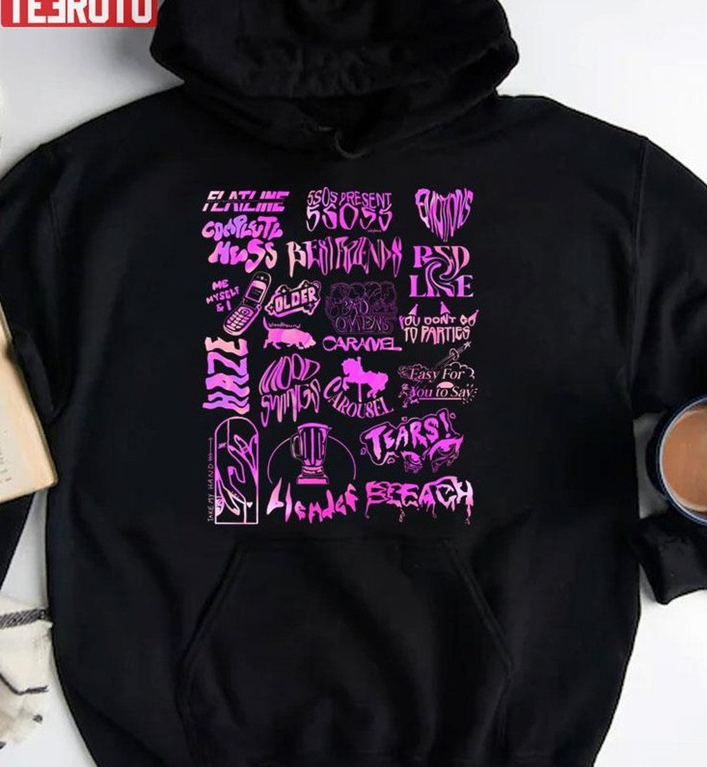 5sos5 Pink Tracklist 5 Seconds Of Summer Unisex Sweatshirt