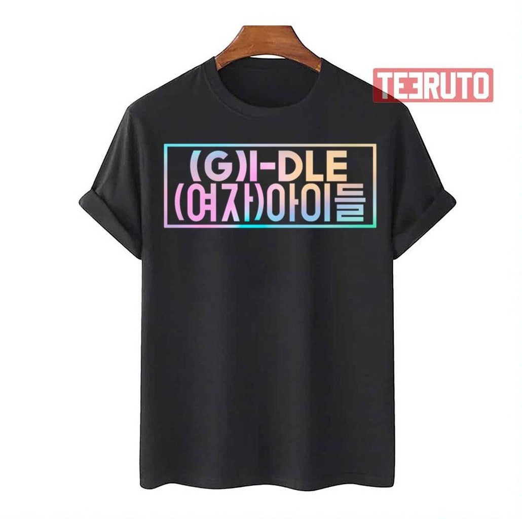 Neon Logo Gidle Girl Group Unisex T-Shirt