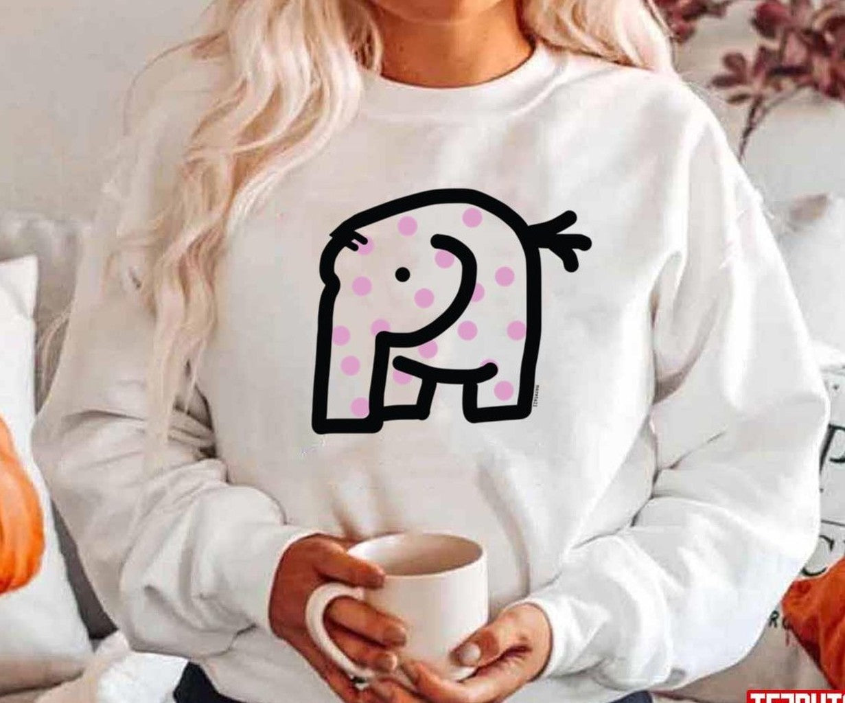 The Cute Friend Spotted Elephant Unisex Hoodie