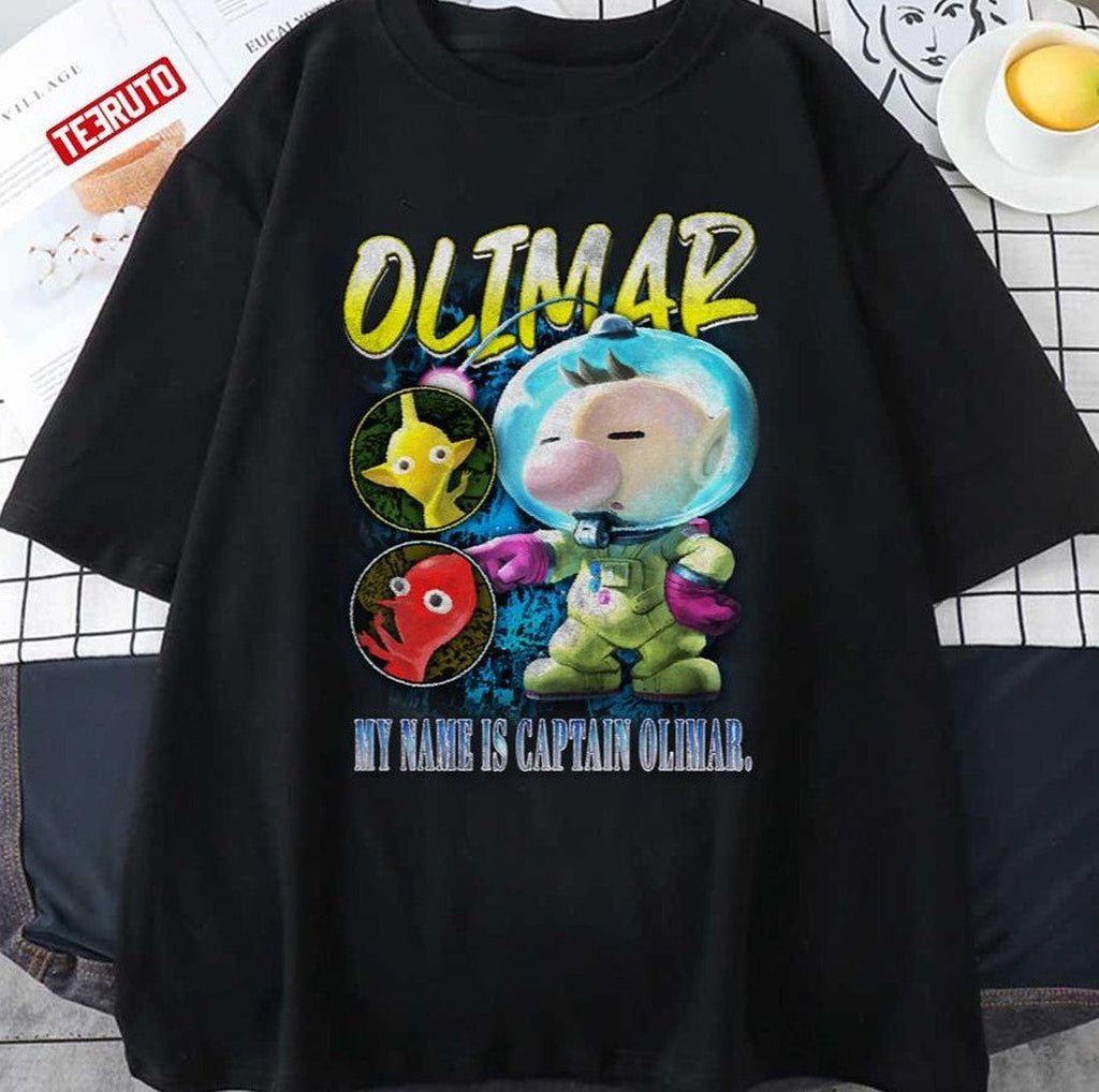 Olimar My Name Is Captain Olimar Smash Bros Vintage Graphic Unisex T-shirt