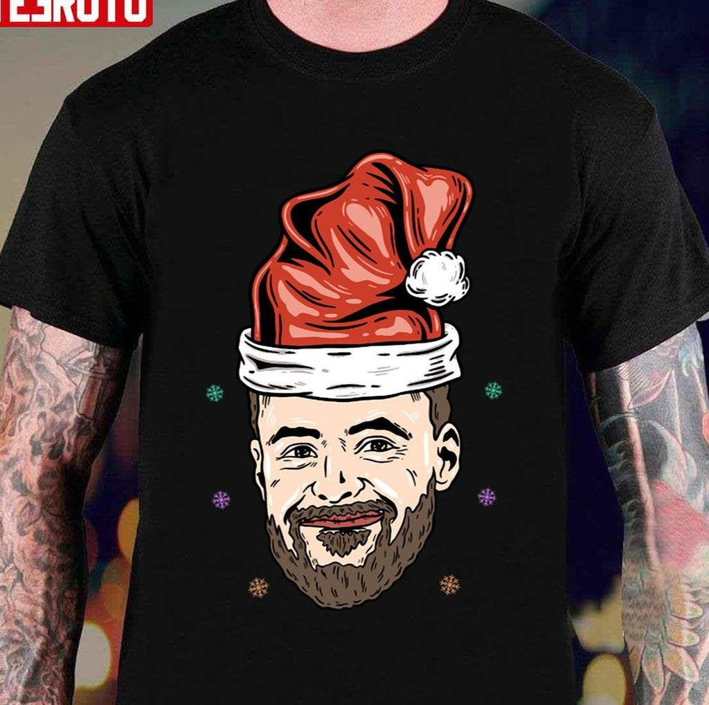 Santa Curry Christmas Pattern Basketball Unisex T-Shirt
