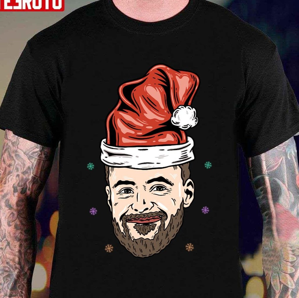 Santa Curry Christmas Pattern Basketball Unisex T-Shirt