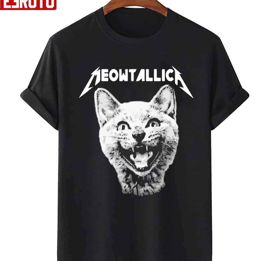 Scary Meowtallica Metalica Cat Design Unisex Sweatshirt