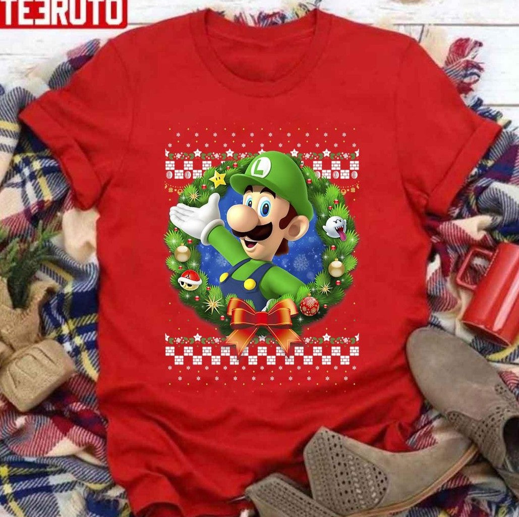 Sm L Christmas Wreath Vintage Sweatshirt