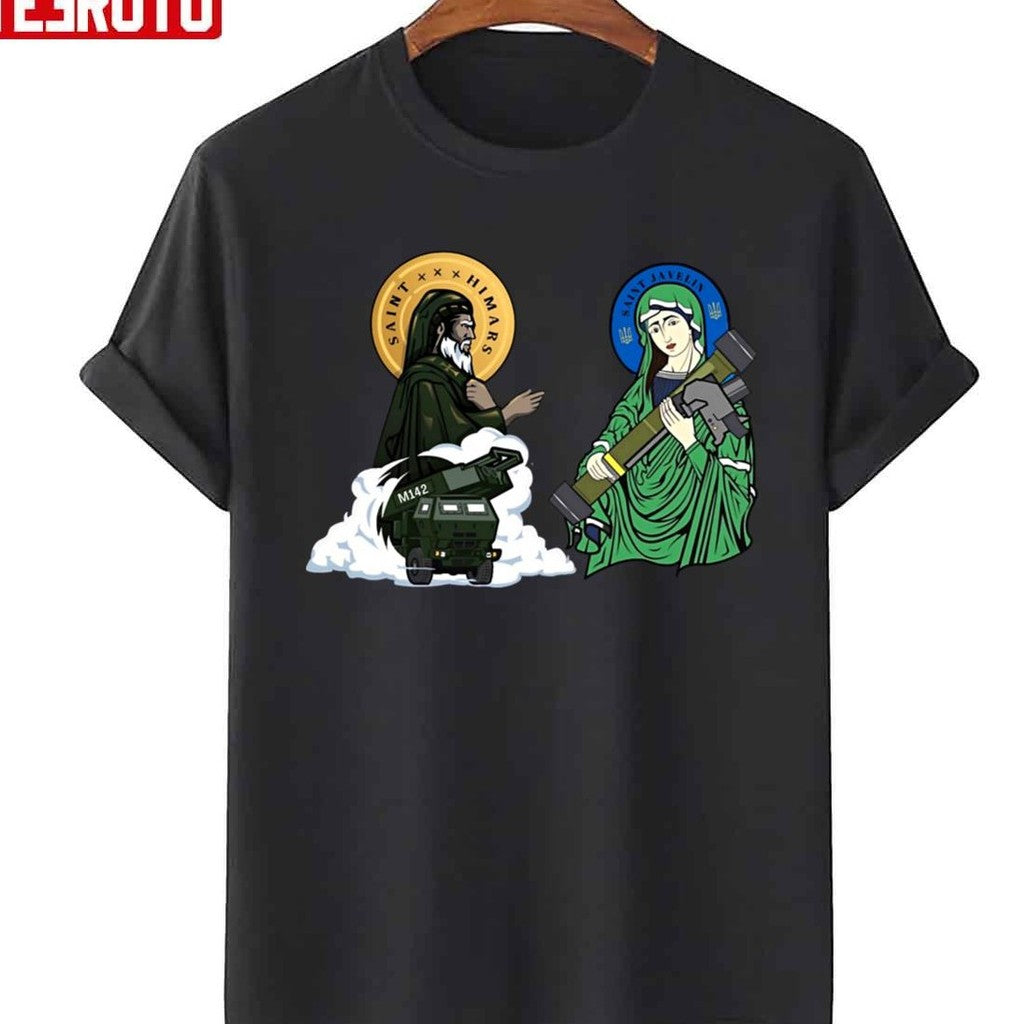 Saint Himars And Saint Javelin Ukrainian Army Best Friends Unisex Sweatshirt