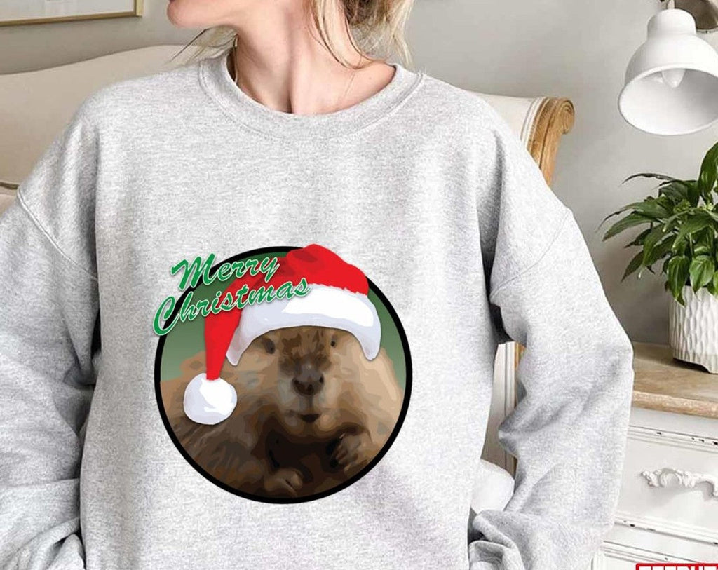Beaver Christmas Unisex Sweatshirt