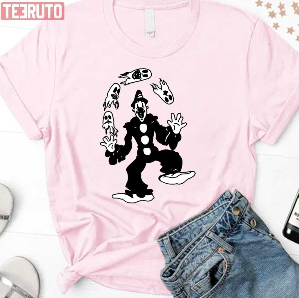 Black And White Dancing Koko The Clown Unisex T-Shirt