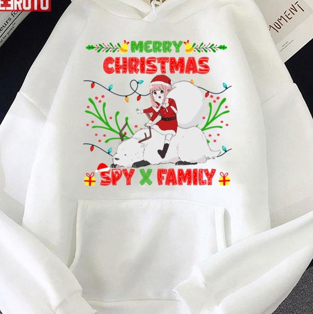 Anya Forger Christmas Scene Spy X Family Best Fan Art Unisex Sweatshirt