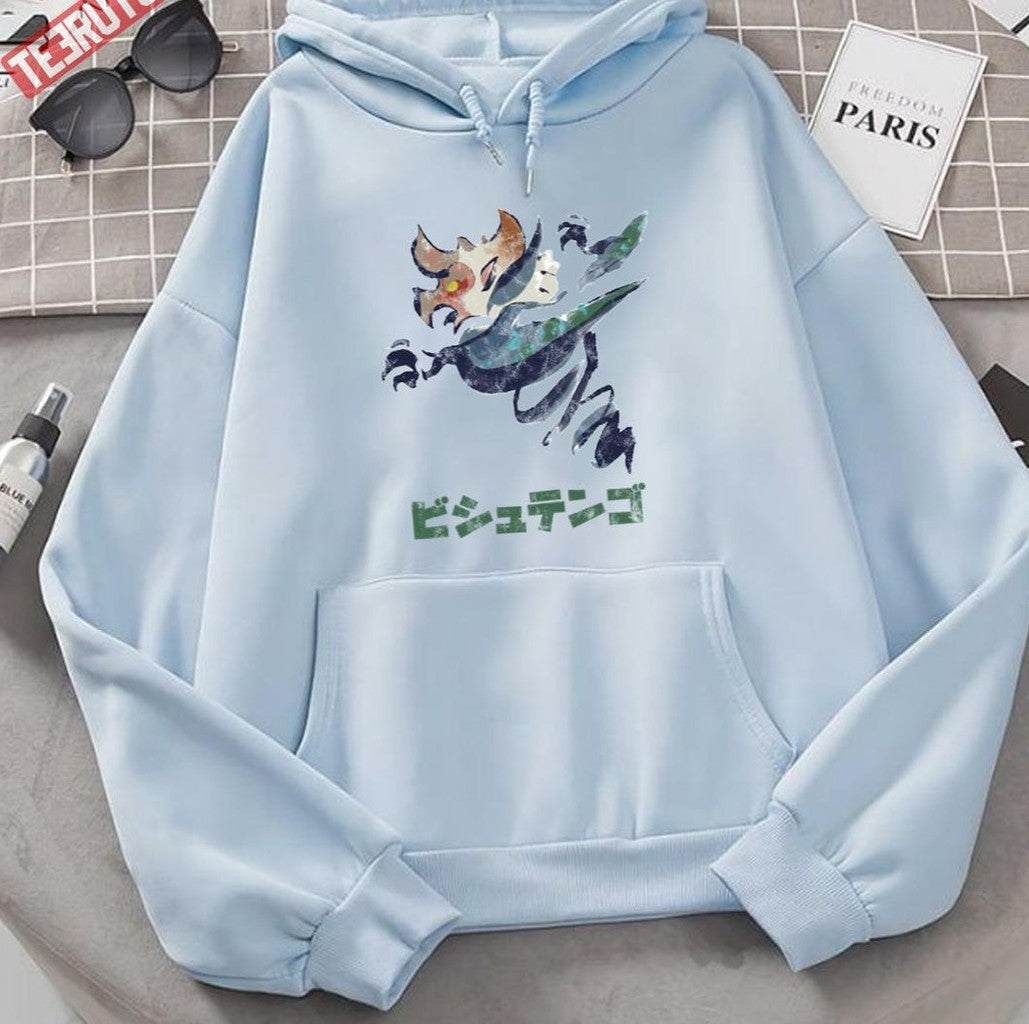 Bishaten Kanji Icon Monster Hunter Rise Game Unisex Hoodie