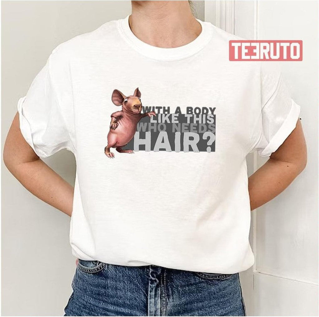 Bald Bald Head Irony Funny Funny Saying Graphic Unisex T-Shirt