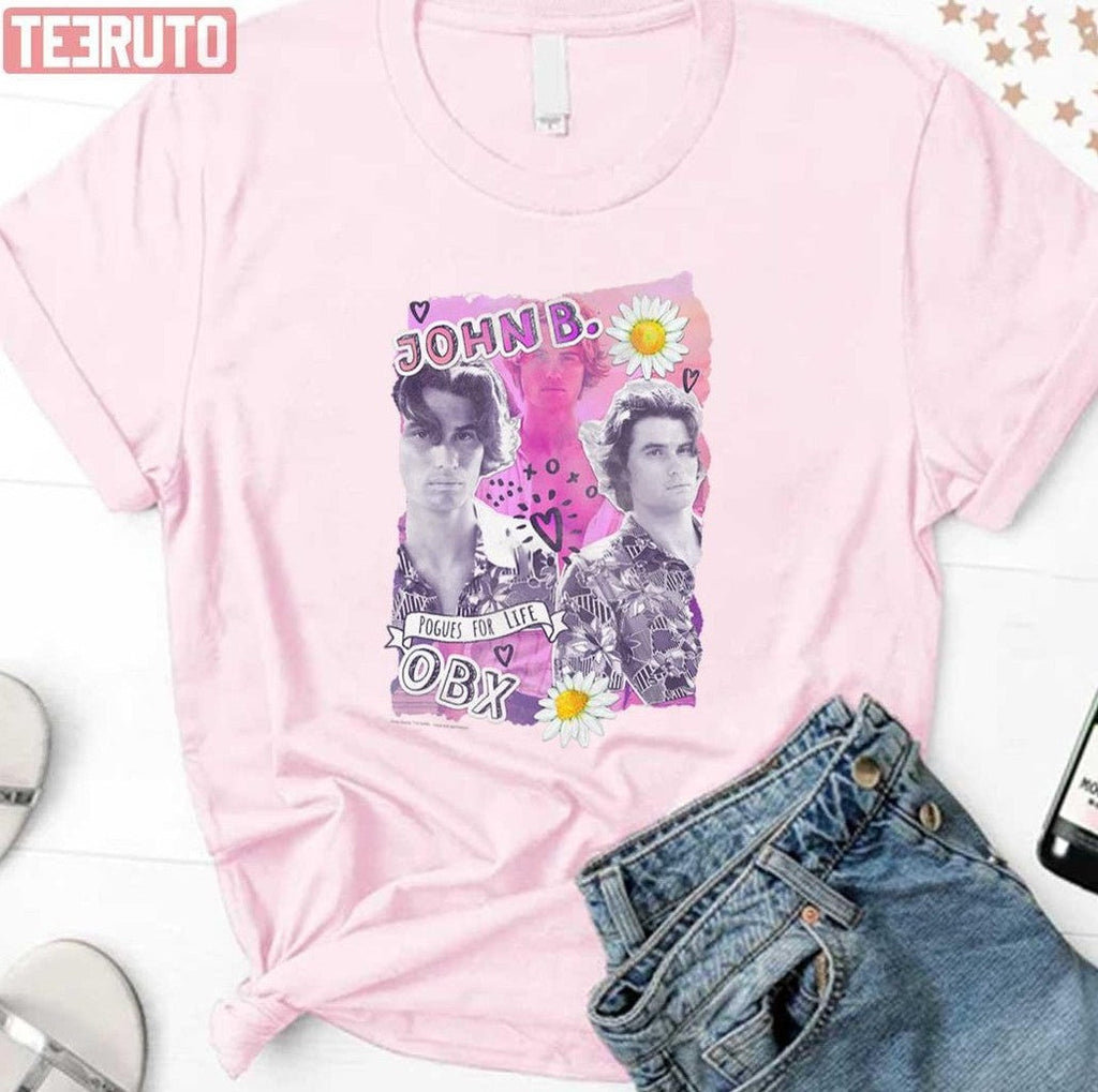 Outer Banks Valentine's Day John B Hearts &amp; Daisy Collage Unisex Sweatshirt