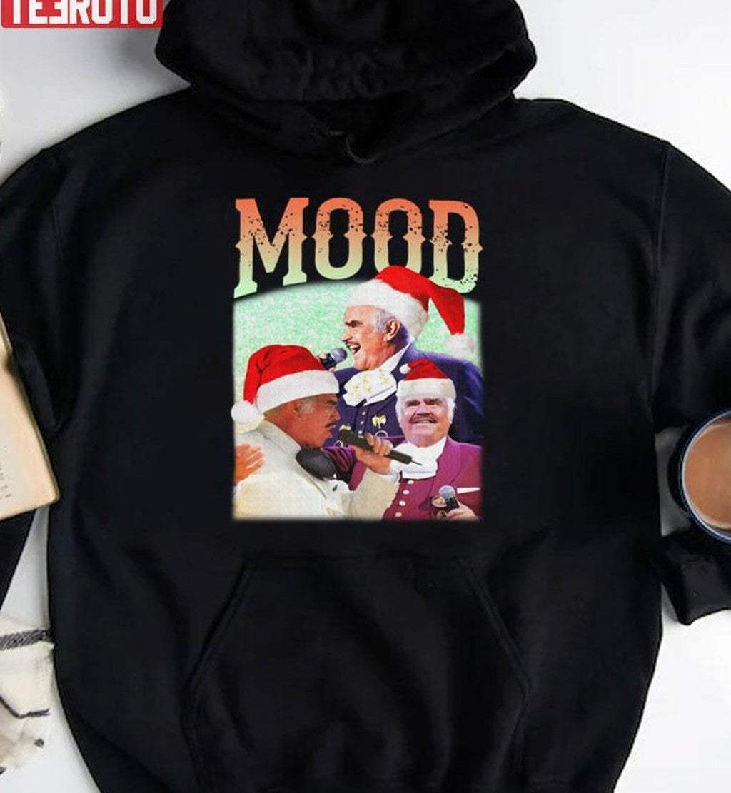Retro Vtg Mood Drinking Christmas Humor Parody Music Unisex Sweatshirt