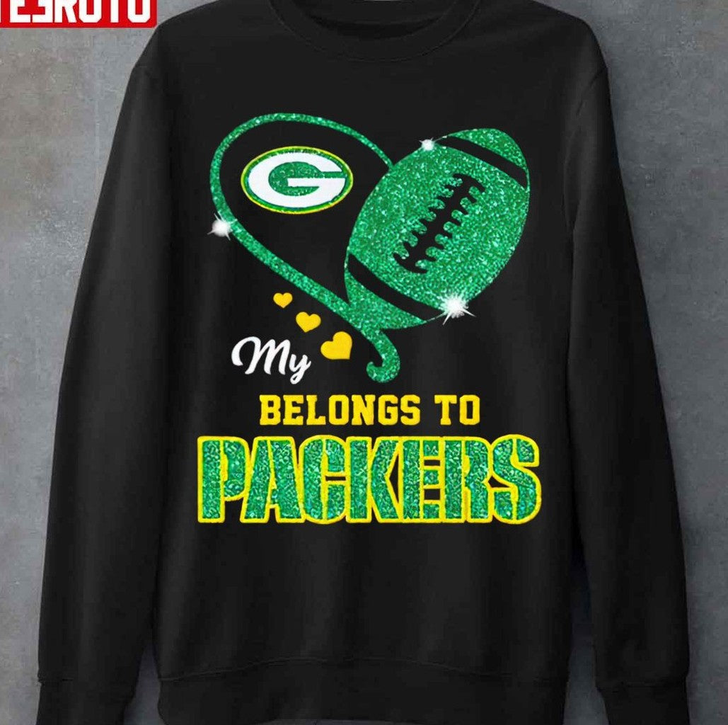 My Belongs To Green Bay Packers Heart Unisex T-Shirt