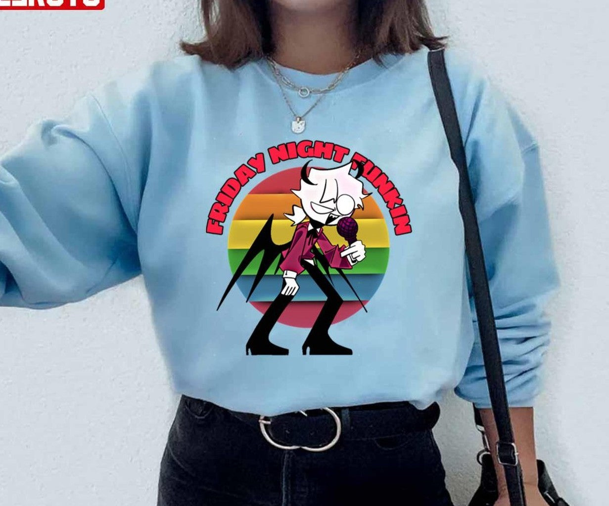 Sunset Design Friday Night Funkin Seveler Unisex Sweatshirt