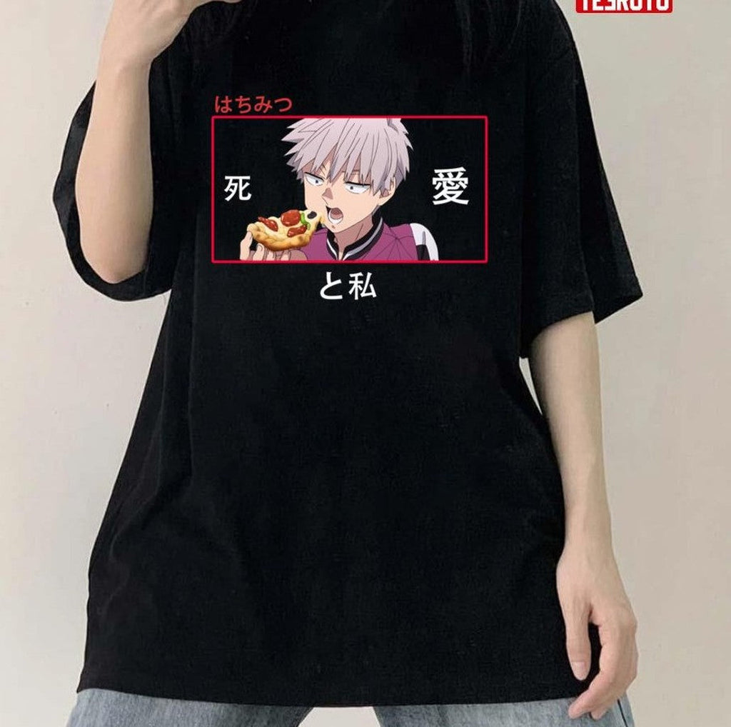 Shiki Eating Pizza Kemono Jihen Unisex T-shirt