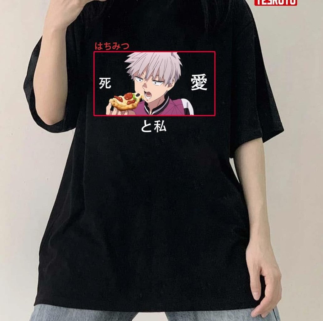 Shiki Eating Pizza Kemono Jihen Unisex T-shirt