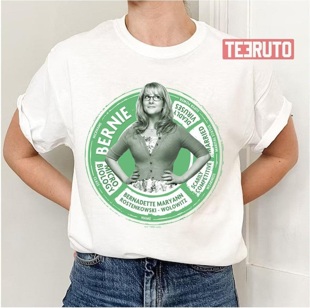 Bernadette Info Graphic The Big Bang Theory Unisex T-Shirt
