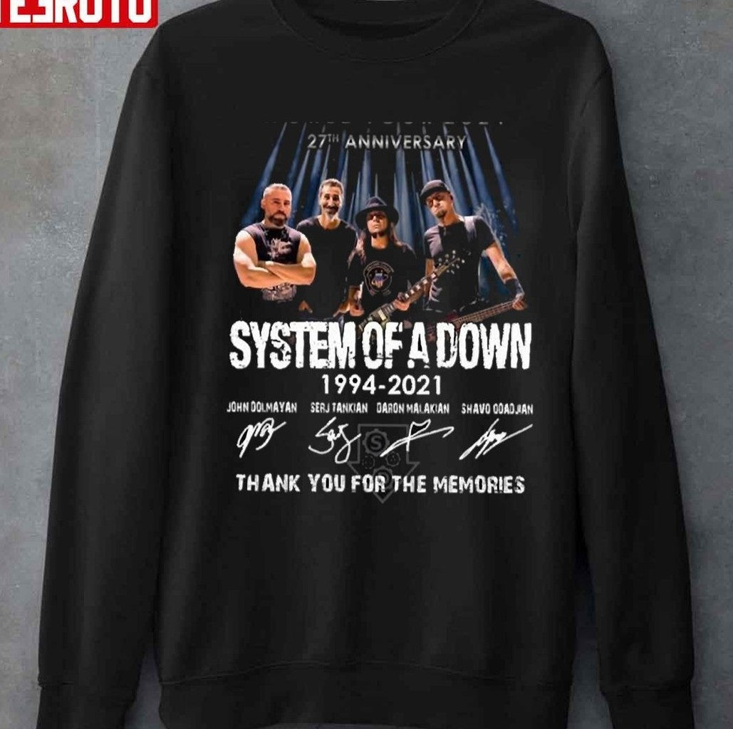 27th Anniversary System Of A Down 1994 - 2021 Unisex T-Shirt