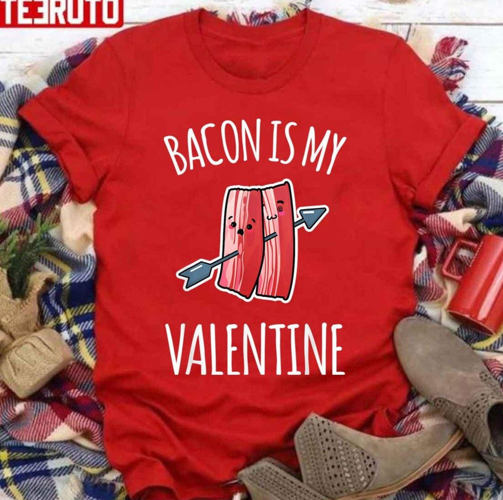 Bacon Is My Valentine Arrow Unisex Sweatshirt