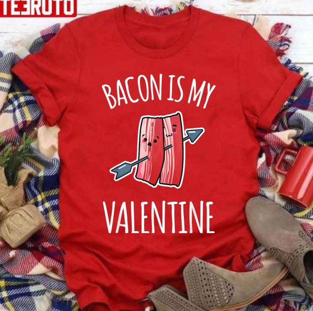 Bacon Is My Valentine Arrow Unisex Sweatshirt