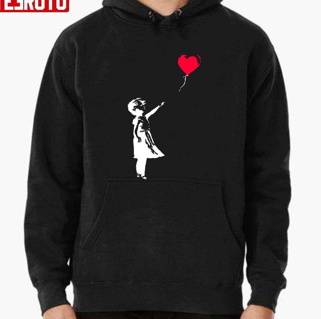 Banksy Bristol Girl With Balloon Stencil Political Unisex T-Shirt