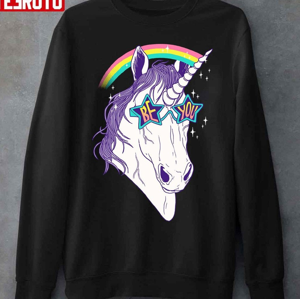 Be You Rainbow Unicorn Unisex T-Shirt
