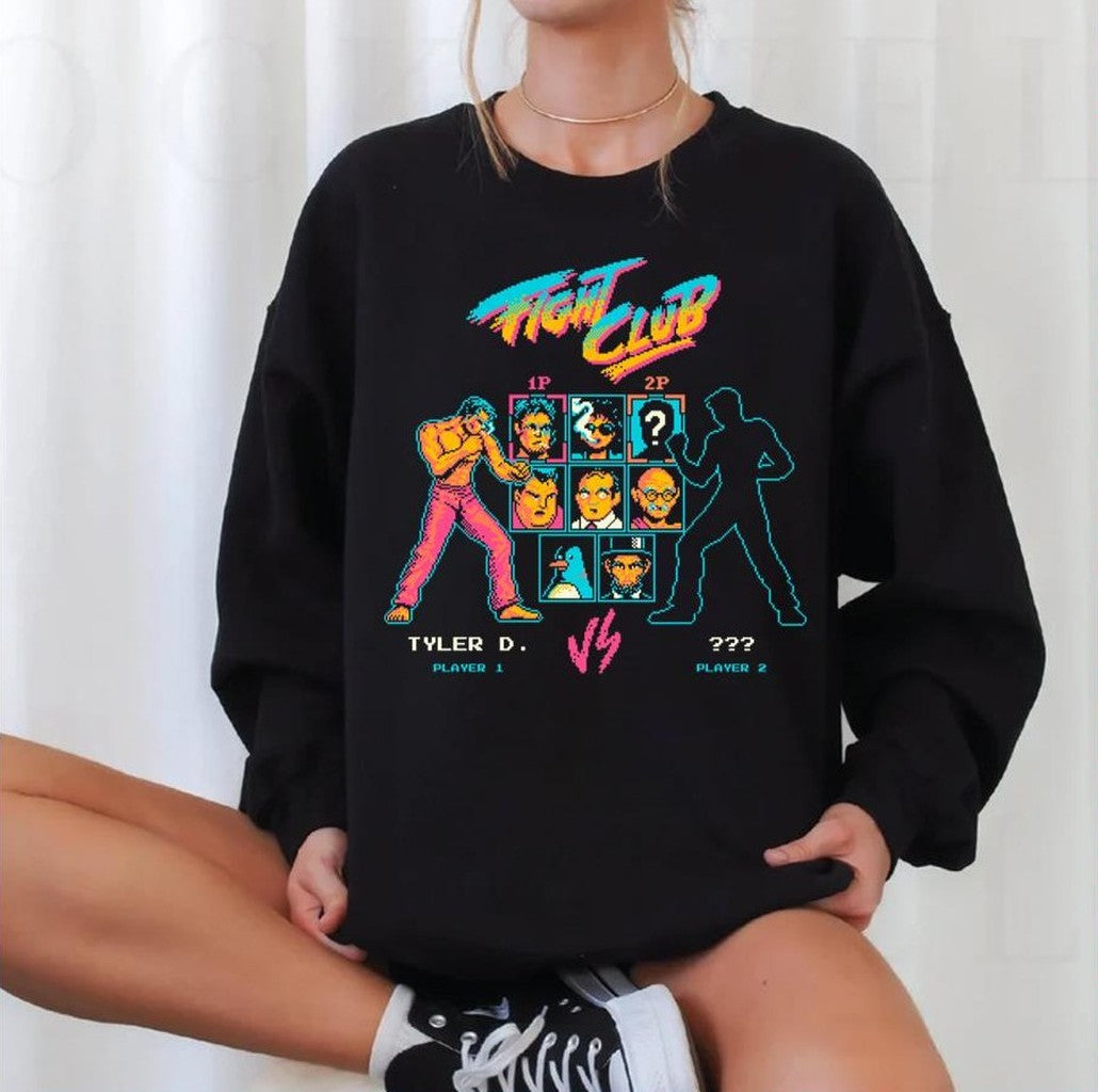 Neon Design Fight Club Movie Unisex Sweatshirt