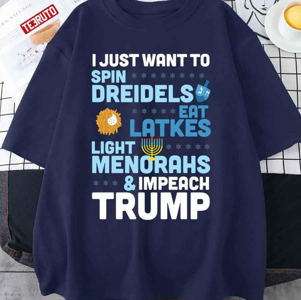 Political Hanukkah Impeach Trump For Chanukah Unisex Sweatshirt