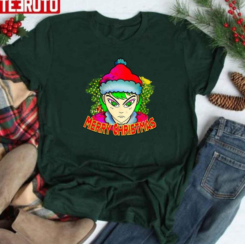 Anime Santa Digital Draw For Christmas Unisex Sweatshirt