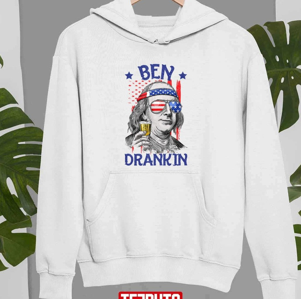 Ben Drankin Usa Flag 4th Of July Patriot Funny Art Memorial Day Unisex T-Shirt
