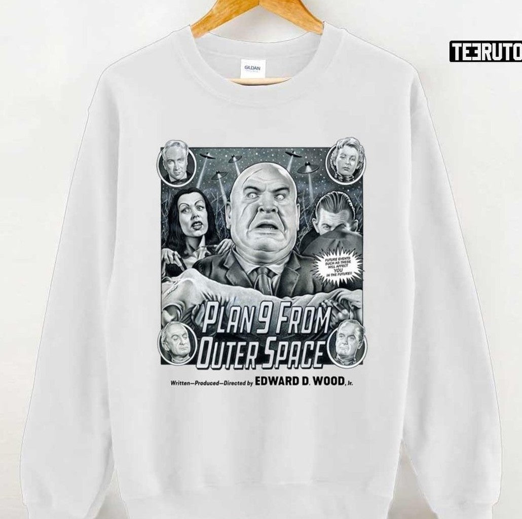 Plan 9 From Outer Space By Ed Wood Movie Poster Unisex T-Shirt