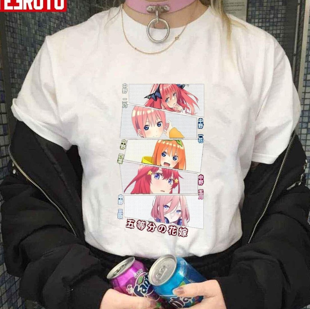 Pretty Squad Characters Of The Quintessential Quintuplets Essential Art Unisex T-shirt