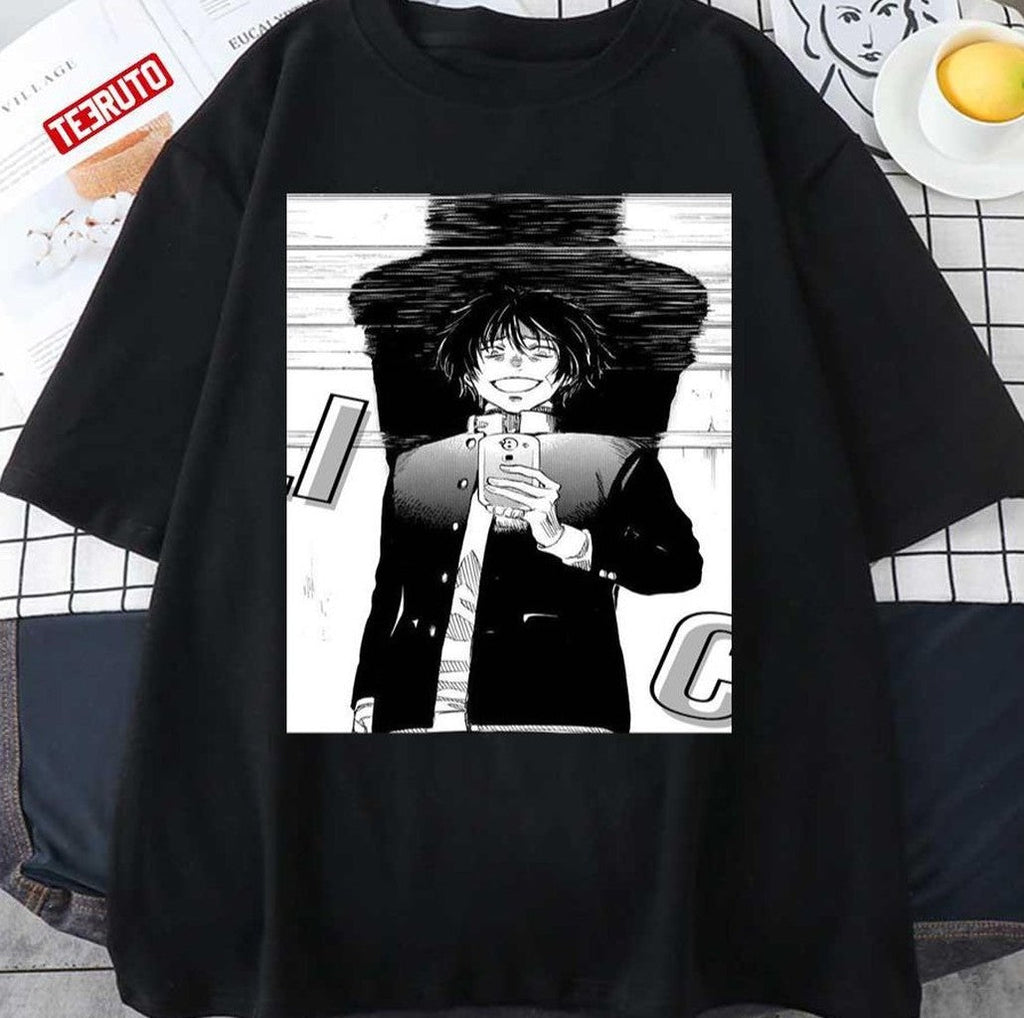 Smiling Tomodachi Game Yuuichi Katagiri Art Unisex T-Shirt