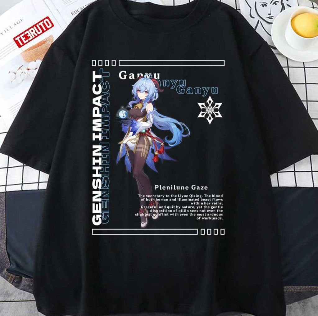 Plenitune Gaze Genshin Impact Ganyu Unisex T-shirt