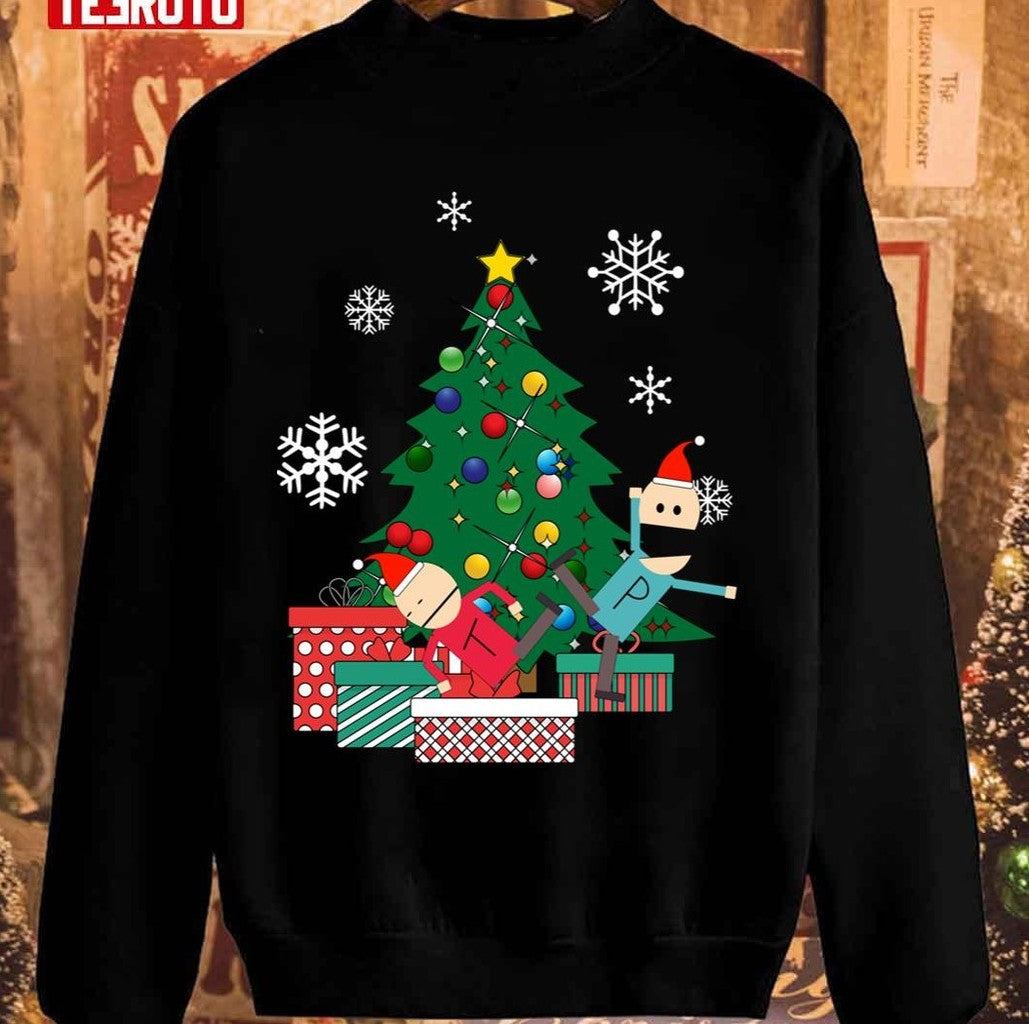 Terrance And Phillip Around The Christmas Tree South Park Unisex Sweatshirt