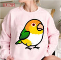 Bellied Caique Chubby White Unisex Sweatshirt